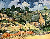 Thatched Cottages at Cordeville by Vincent van Gogh